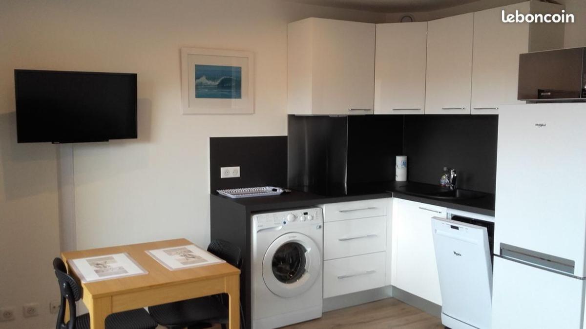 Anglet-Biarritz Studio Vue Mer - Terrasse + Garage מראה חיצוני תמונה